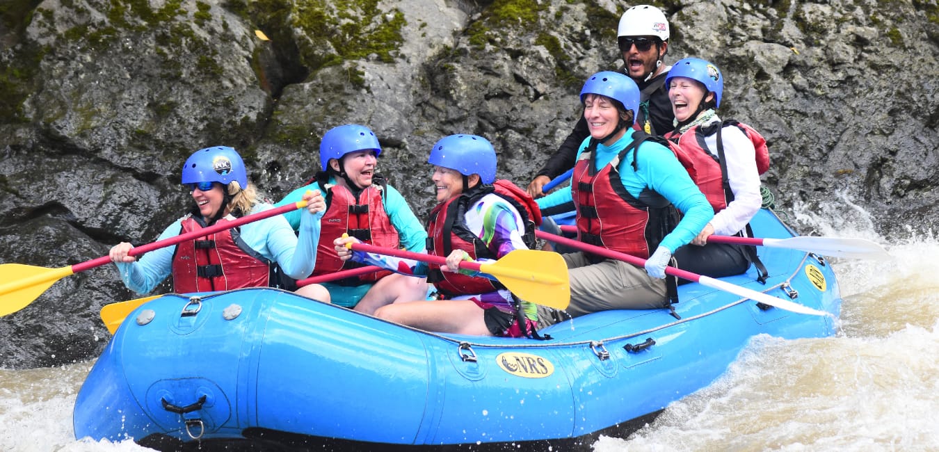 Say No to these Eight Fitness Inhibitors. Group of women rafting.