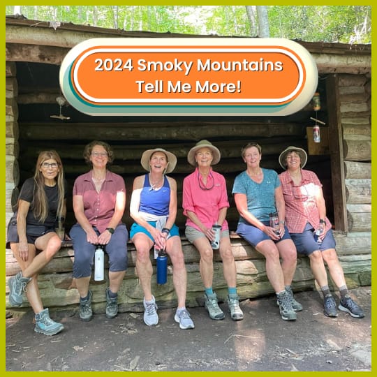 Women oon the Smoky Mountain adventure